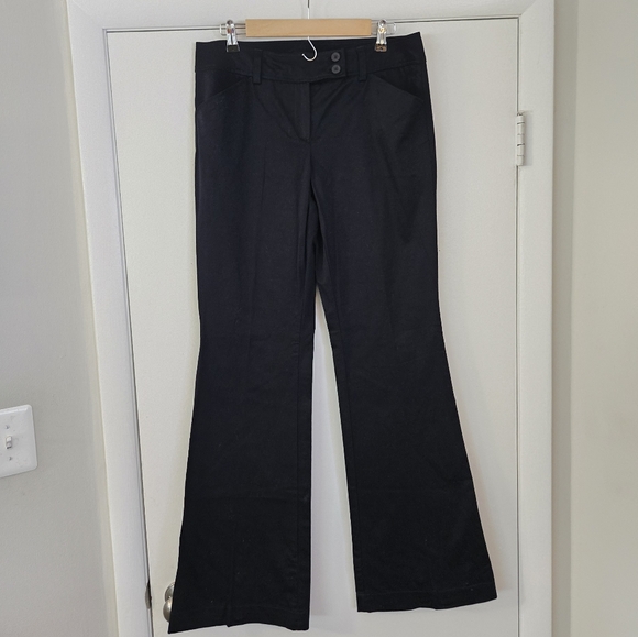 New York And Company Blue Flare Dress Pants Size 10 Tall - Picture 1 of 3